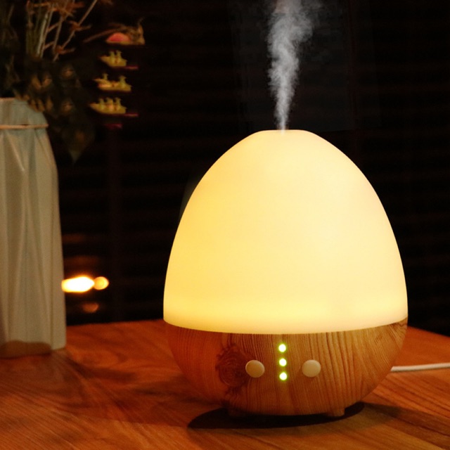 Aromatherapy Air Humidifier Oil Diffuser Egg Shape 235ml - White