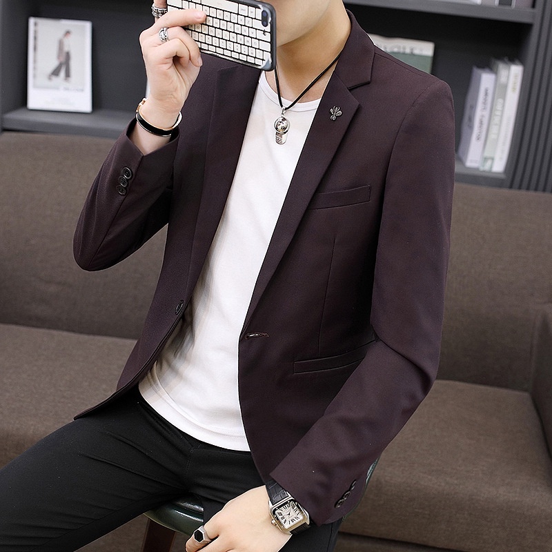 Suit Jas Import  Penjualan Langsung Pria Perapi Jaket Kasual Pria Korea Wedng Suit Slim Fit Bisnis K