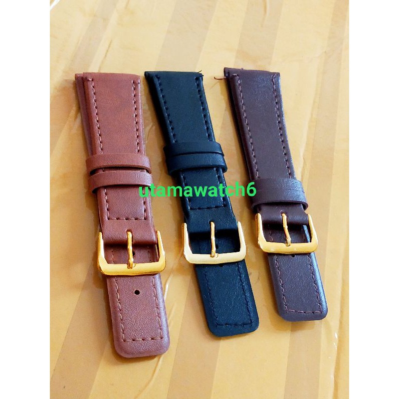 ( BISA COD ) TERMURAH STRAP JAM TANGAN KULIT ALBA DAN UNIVERSAL UNTUK SEMUA 14,16,18,20,22mm