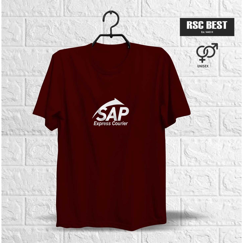 Kaos Kaus T Shirt Kurir SAP EXPRESS Logo Perusahaan Distro Motivasi Katun Cotton Pria Wanita Trend L