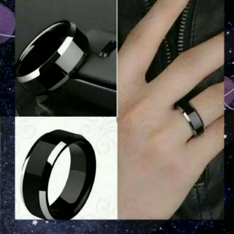 Cincin Titanium Anti Karat Anti Luntur Untuk Pria dan wanita