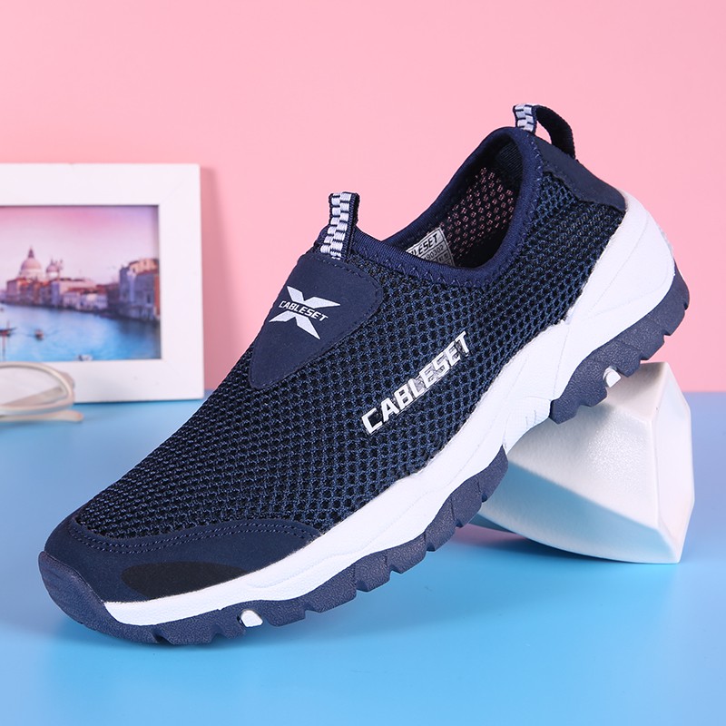 【S7 Sport】 sepatu olahraga pria sepatu flat musim panas sneakers sepatu kain sepatu jaring kasual