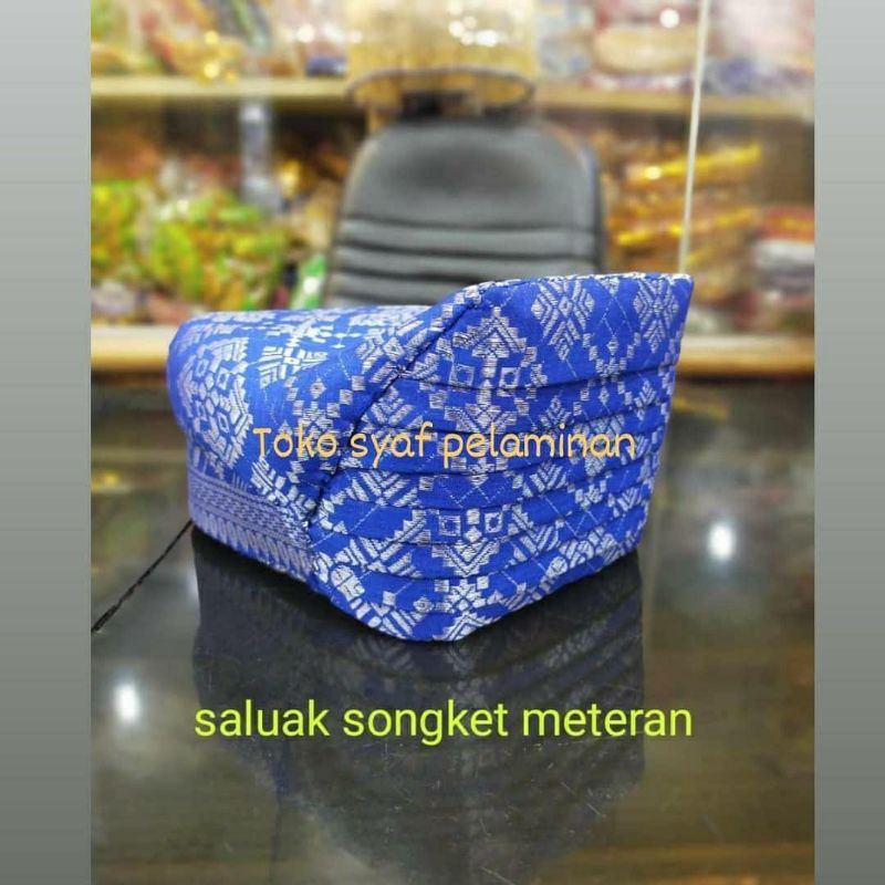 topi pengantin  / saluak pengantin songket meteran