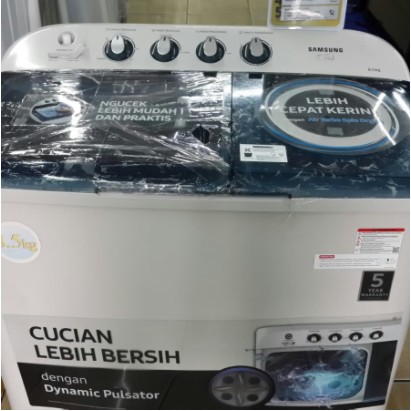 Samsung Mesin Cuci 2 Tabung 8.5Kg WT85H3210MB Twin Tub Body Anti Karat 85H3210
