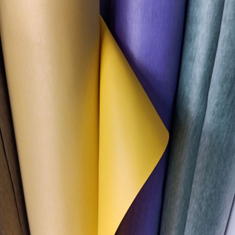 KULIT SINTESIS/KULIT IMITASI MOTIF POLOS bisa buat perlak bayi-Kuning terang