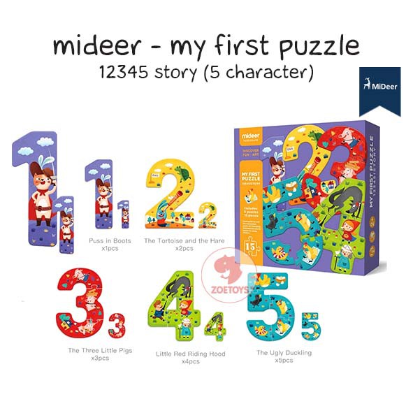 Zoetoys Mideer - My First Puzzle | Mainan Edukasi Anak | Dus | Cari Kado | Cari Kado Natal