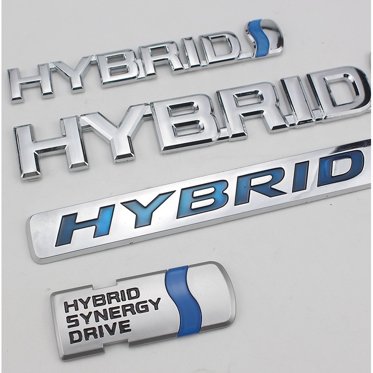 1pc Stiker Emblem Hybrid Samping / Belakang Bahan Abs Untuk Toyota