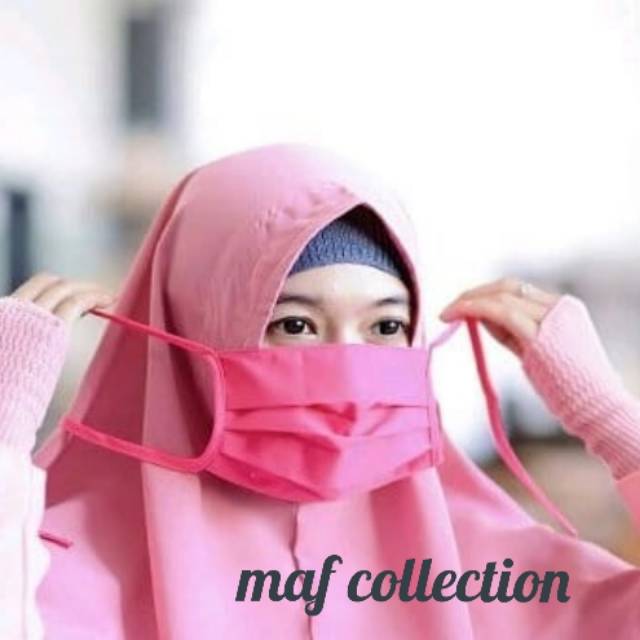 Masker kain tali bahan OXFORD premium