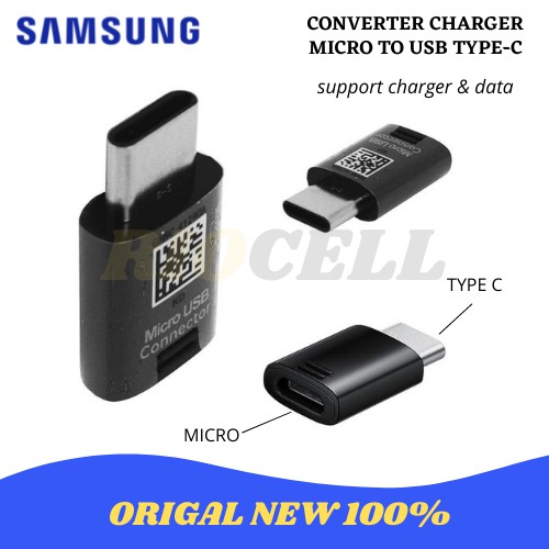 Converter Charger Micro ke Type C samsung original charger converter