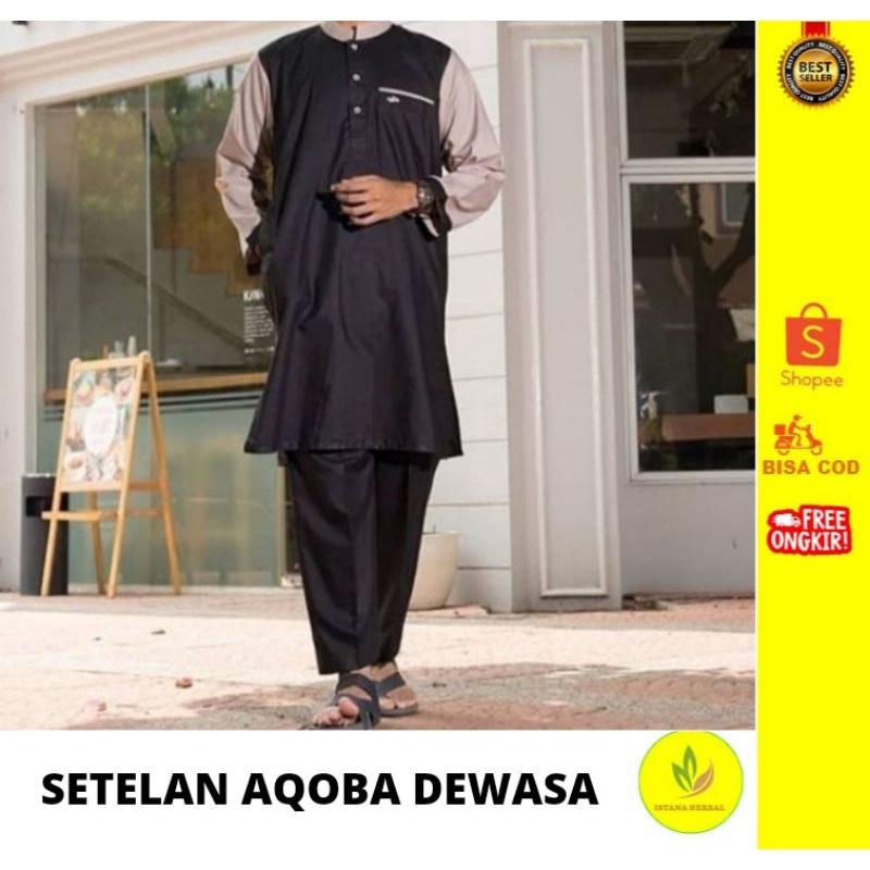SET GAMIS COWOK DEWASA BY KHALEED/SETELAN GAMIS COWOK DEWASA/GAMIS COWOK/GAMIS/TERLARIS