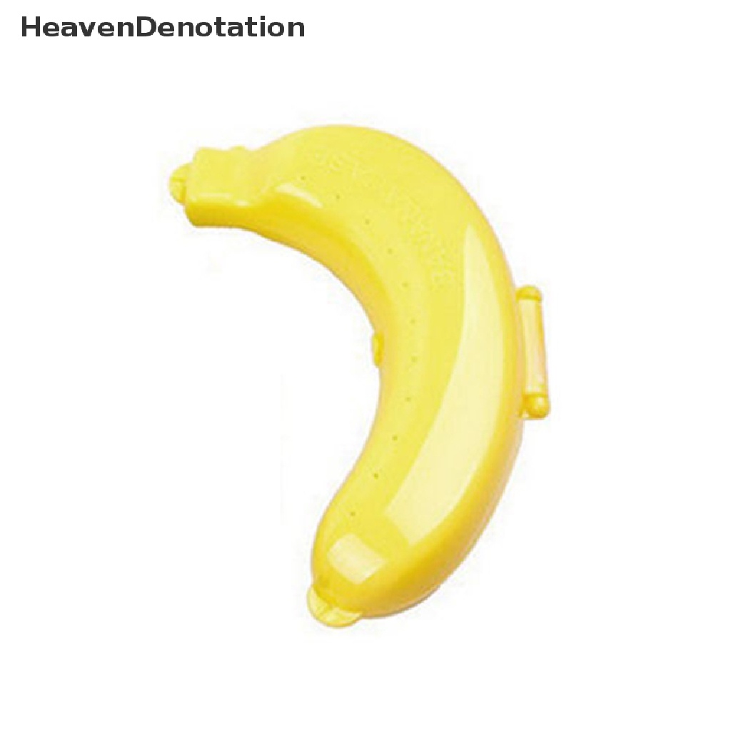 [HeavenDenotation] Cute 3 Colors Fruit Banana Protector Box Holder Case Lunch Container Storage