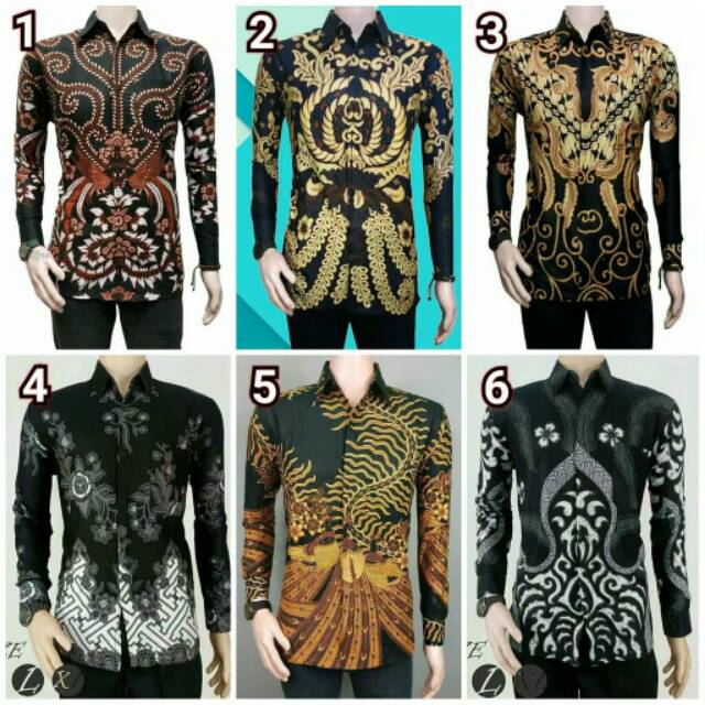 KEMEJA BATIK PRIA LENGAN PANJANG SIZE M L XL XXL BSWART BatiK HRB026 Kenongo Hem Panjang Padi KEMEJA