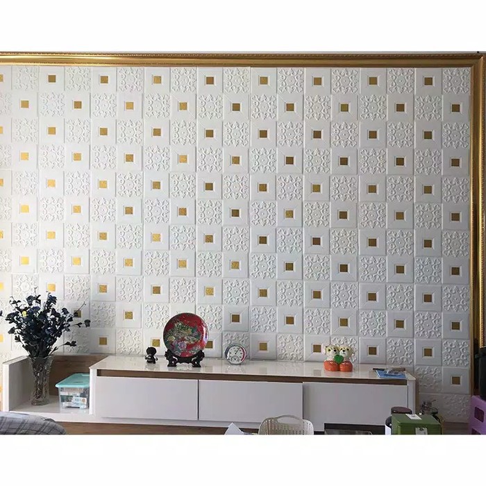 WALLPAPER DINDING 3D wallpaper dinding foam wallfoam high quality Motif Batik 003-5