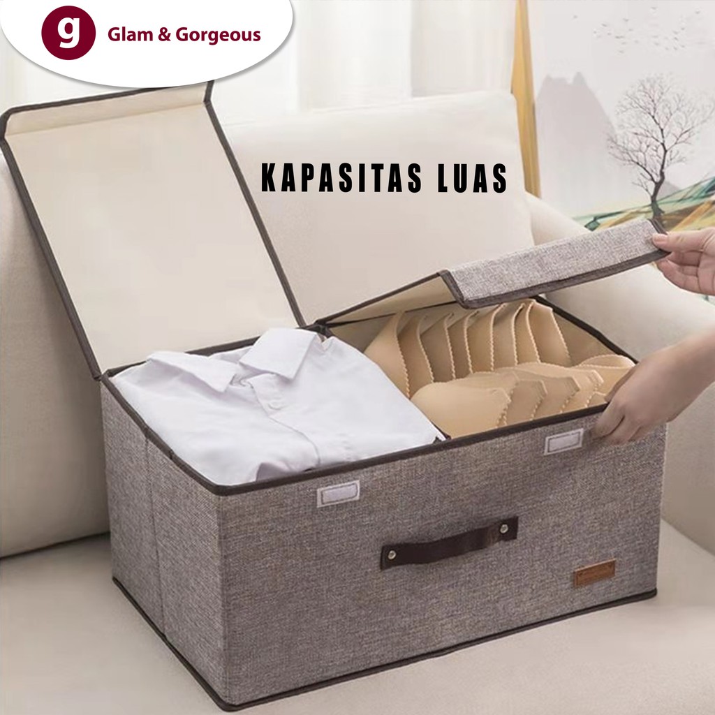 Storage Box Baju Tempat Penyimpanan Pakaian Keranjang Medium atau Large USB002