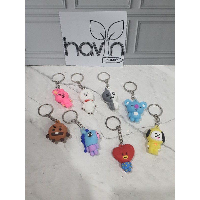 GANTUNGAN KUNCI BTS BT21/KEY CHAIN-1
