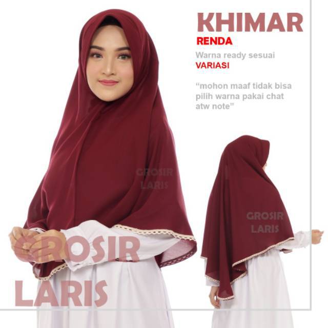 JILBAB AUDY RENDA / KHIMAR JUMBO RENDA / KHIMAR PET AUDY JUMBO RENDA  KHIMAR TURKI JILBAB INSTAN