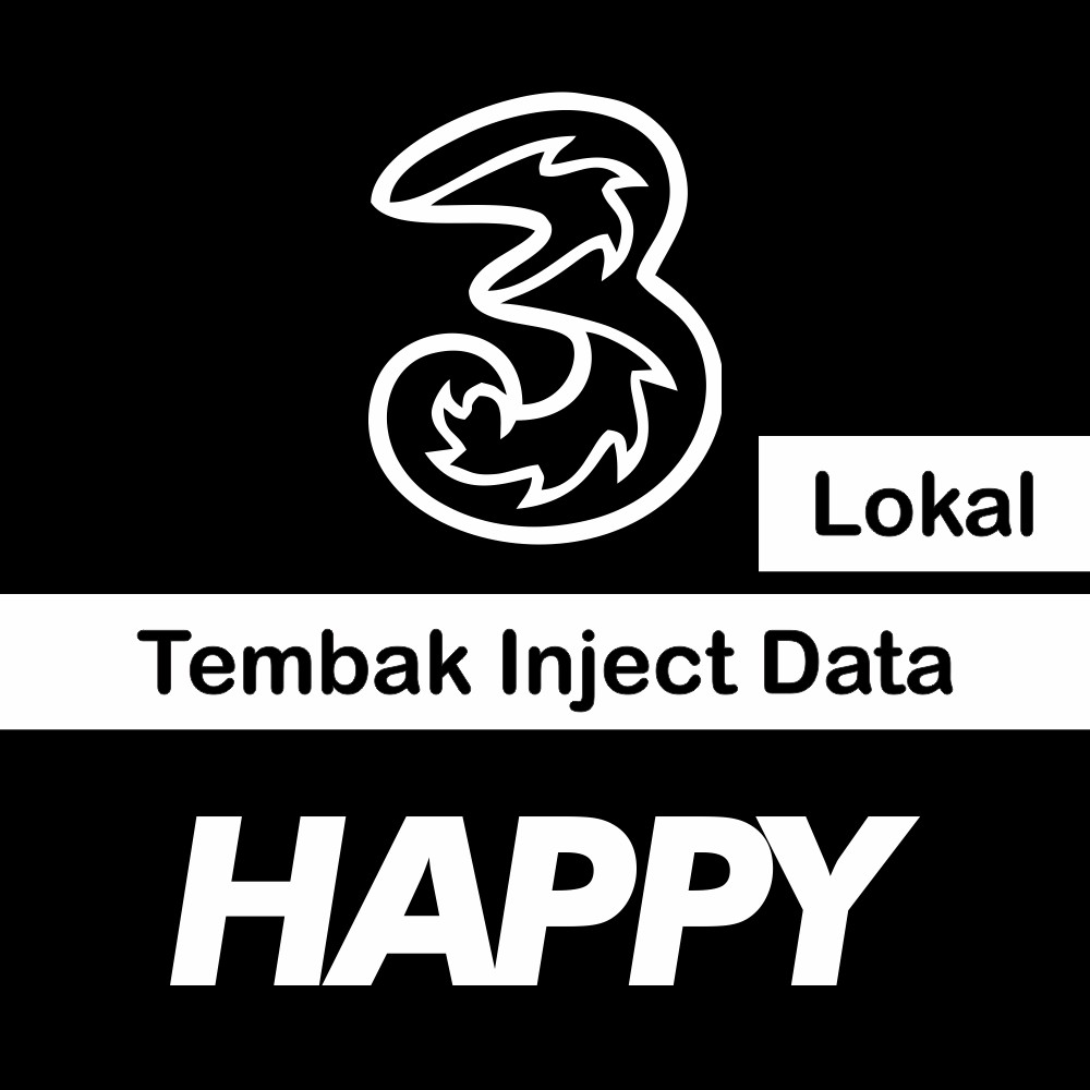 Isi Ulang Tri Kuota Data Happy Lokal (Tembak/Inject)