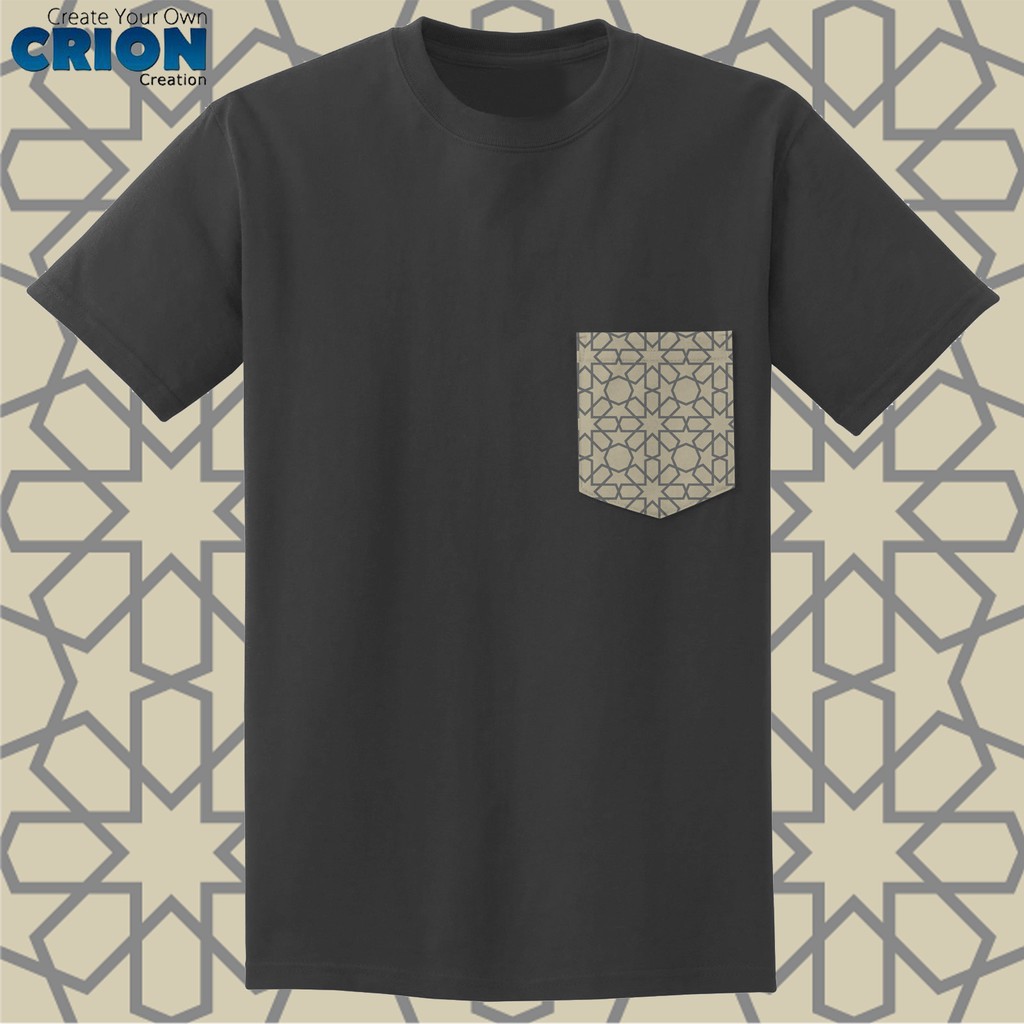 Crion Casual Tees Islamic Edition 2 with Pocket - Kaos Koko dengan Kantong