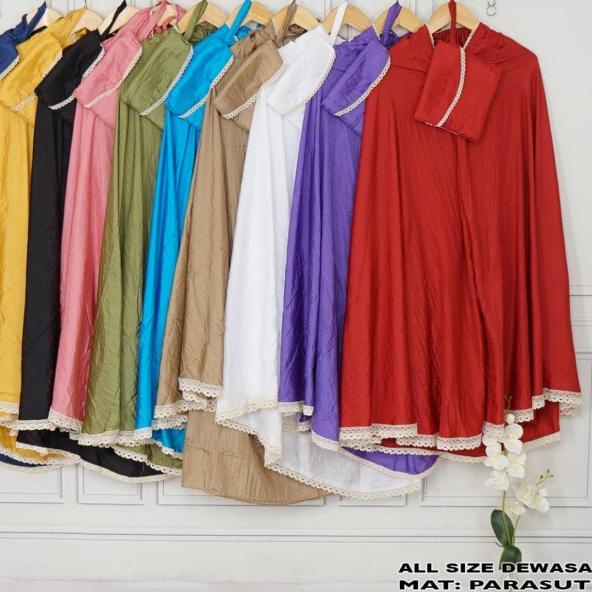◄ mukena parasut traveling alesya zee renda katun original ukuran dewasa ☻