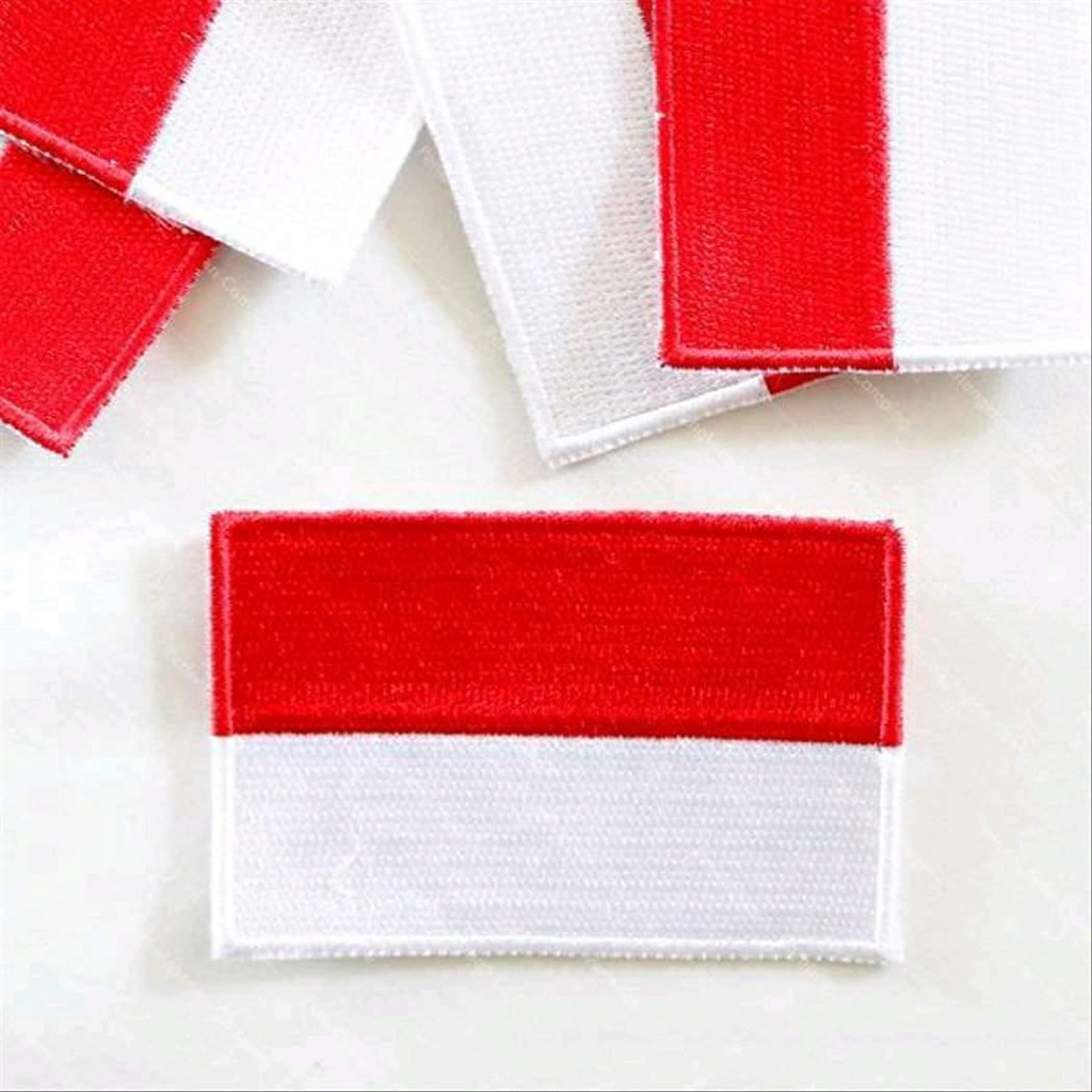 EMBLEM | PATCH BENDERA MERAH PUTIH BISA SATUAN