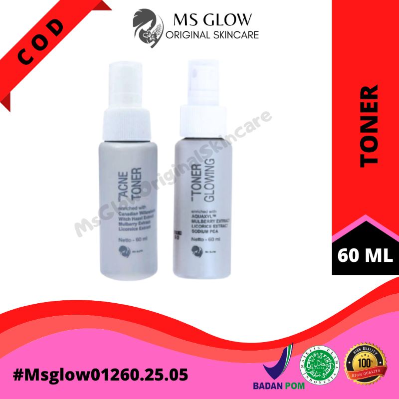 Ms Glow Toner Glowing Acne Pembersih Muka Whitening Luminous Ultimate Acne Ms Glow Original