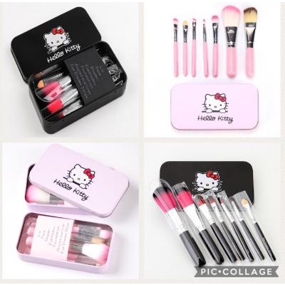 ^ KYRA ^ Hello Kitty Brush Kuas Set Package Box Kaleng