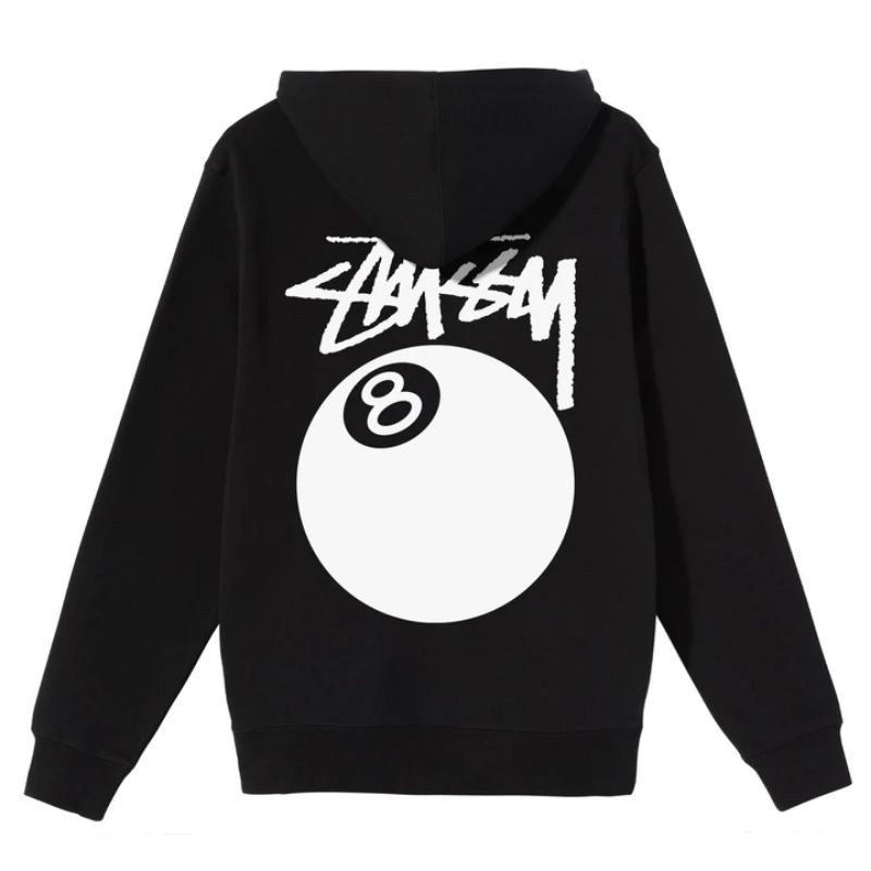 S - XXXXX(6XL) Hoodie STUSSY 8 BALL BIGSIZE Unisex Streetwear Fashion Style Jumbo Oversize