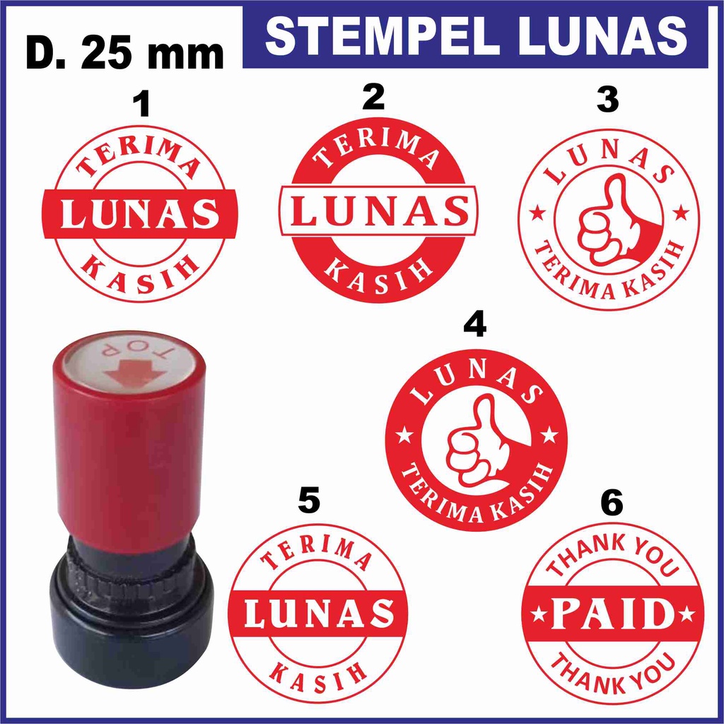 

Cetak Stempel Lunas Stempel Flash Warna