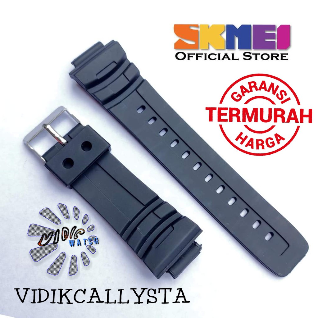 Strap tali jam tangan Skmei 1189 SKMEI 1189 Hitam tali skmei