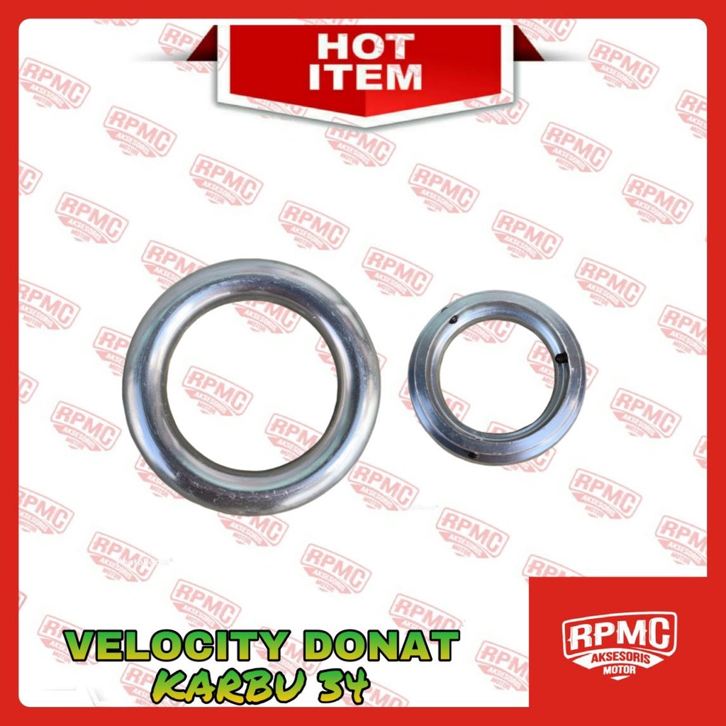 CORONG KARBU VELOCITY DONAT PE PWK PWL 26 28 30 32 34 38 CORONG KARBURATOR CINCIN SLIM PJ AIRSTRIKE SUDCO KRJ-34 SILVER