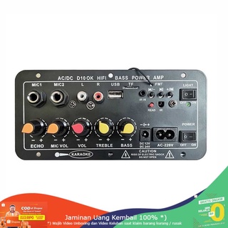 (BISA COD) RVOSTR ZHANZHI Amplifier Board Audio Bluetooth USB FM Radio TF 400W - ZH101