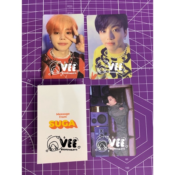 [READY STOCK] BTS JIMIN JUNGKOOK MAP OF THE SOUL PERSONA 4 SUGA YOONGI MESSAGE CARD BUTTER AND JUNGK