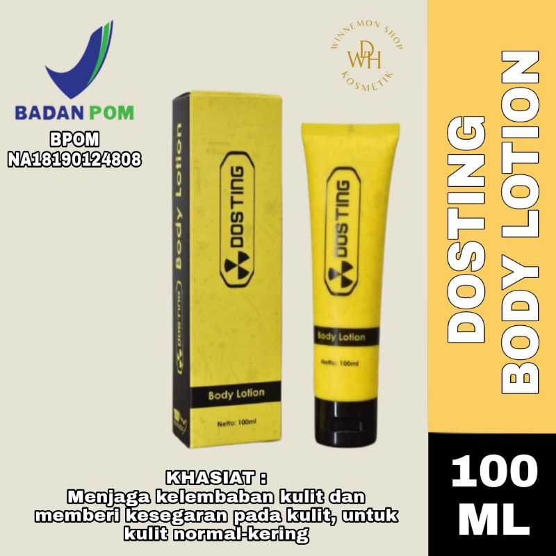 WS - 045 DOSTING BODY LOTION ORIGINAL BPOM / DOSTING LOTION PEMUTIH AMAN BPOM