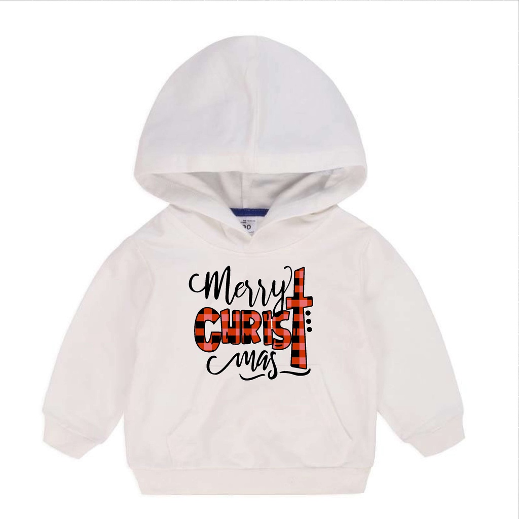 BS OUTERWEAR HOODIE MERRY CRISHTMAS  ANAK ANAK FASHION BABY REAL PICTURE