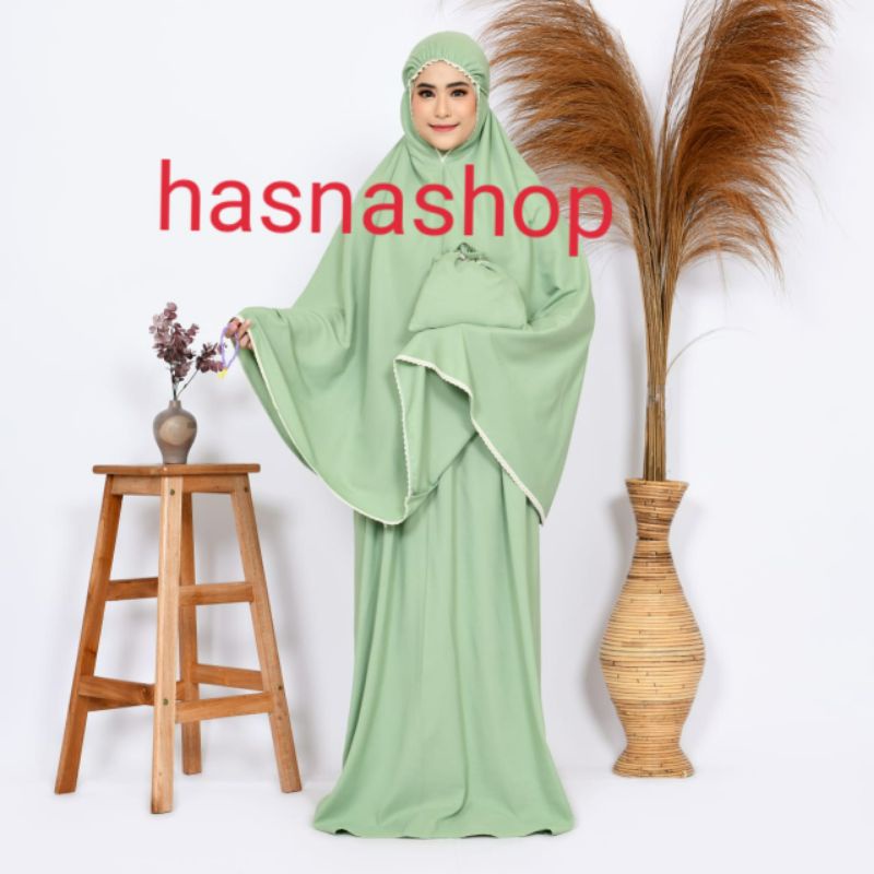 Mukena Dewasa Katun Traveling Termurah By hasnashop