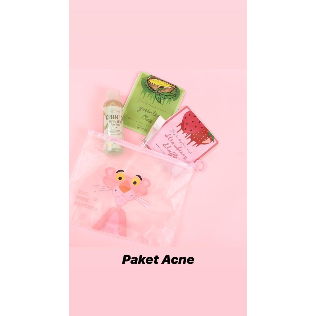 𝐑𝐀𝐃𝐘𝐒𝐀 - Paket Hemat Masker by Lea - Masker Wajah Bubuk + Air Free Pouch Unicorn