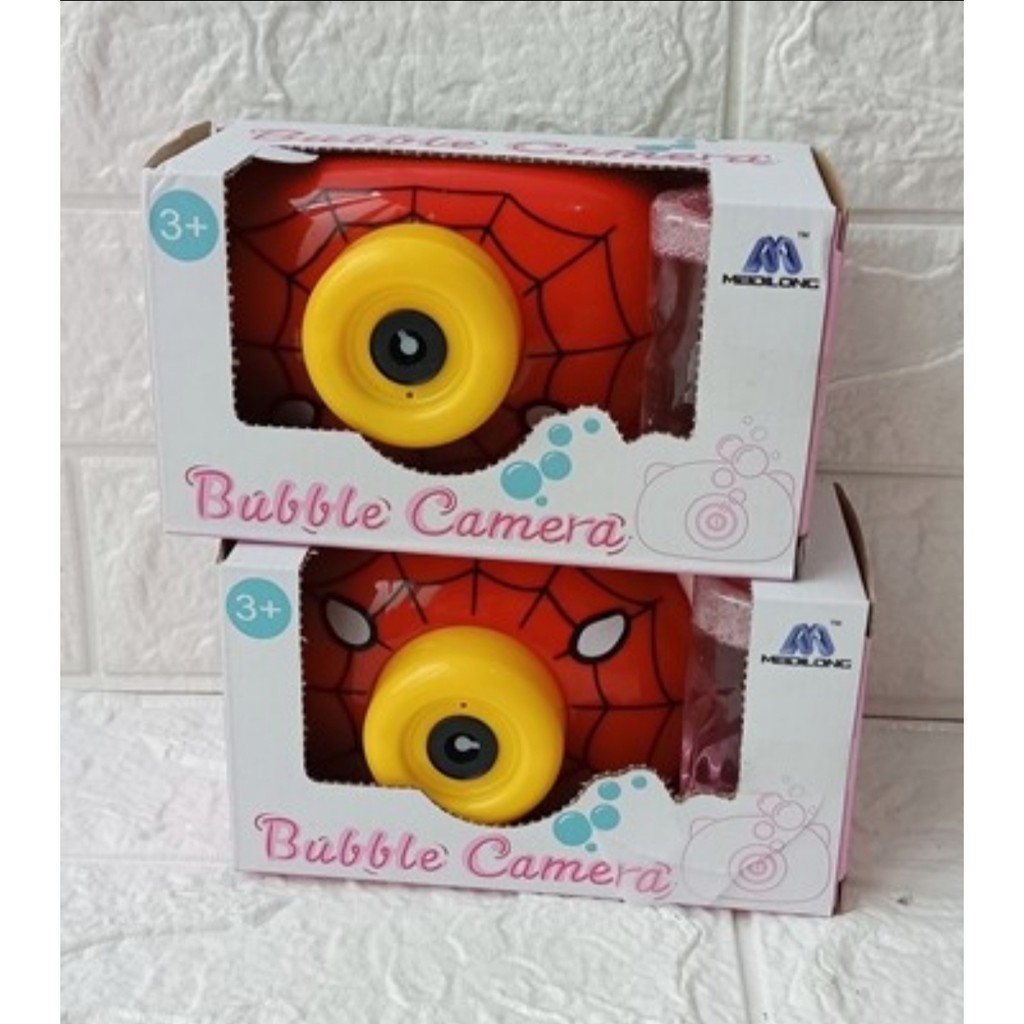 Mainan Bubble Buble Camera.Gelembung Sabun Kamera Elektrik + Sabun