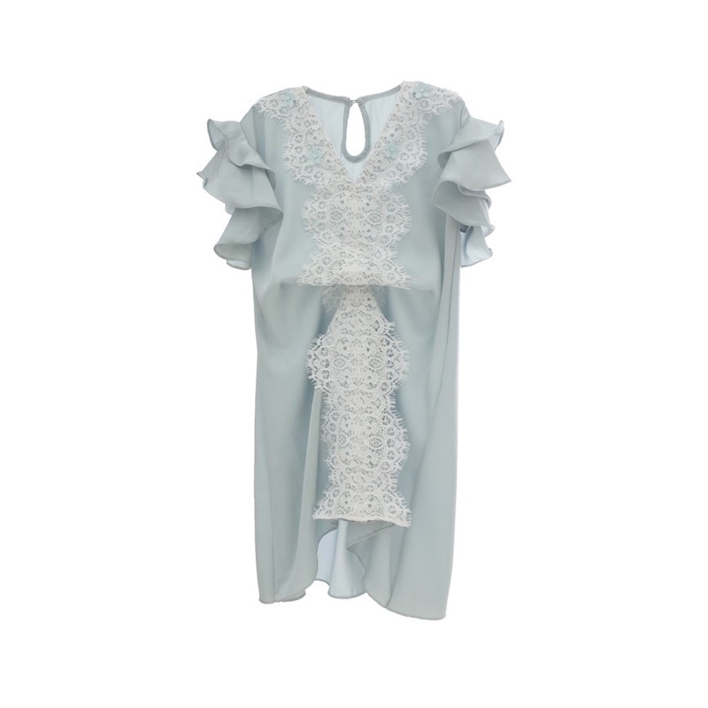 Zayra dress kaftan anak | Baby blue