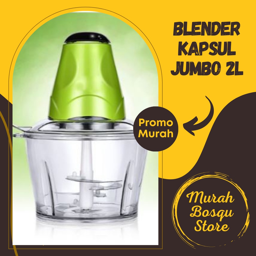 Blender Kapsul Chopper Daging Blender Capsule buah sayur dan Bumbu, Mini Blender Daging