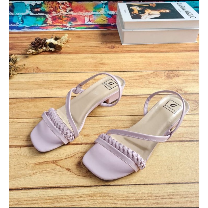 ABBUSHOES Yf 14 hak tahu tali kepang naura 3cm