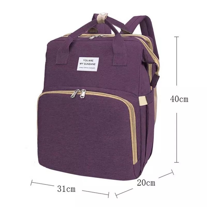 MH - Tas Travel Bayi Kasur Multifungsi Diaper Bag - Nurshing Baby Bag