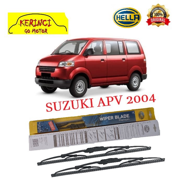 WIPER SUZUKI APV 2004 HELLA PREMIUM 16&quot; &amp; 16&quot; SEPASANG WIPER SUZUKI