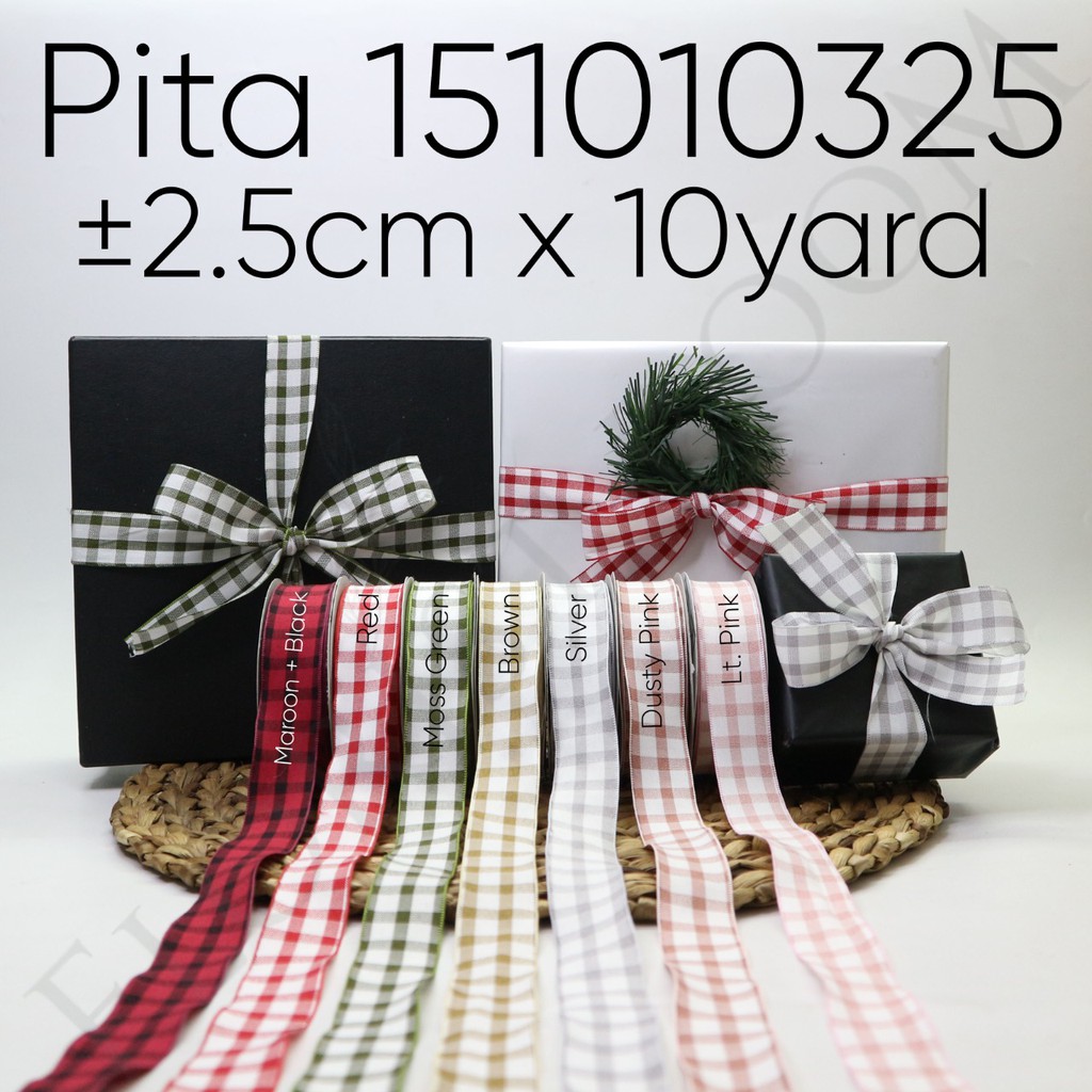 

Pita 151010325 ±2.5cm x 10 Yard - Christmas Ribbon - Gift