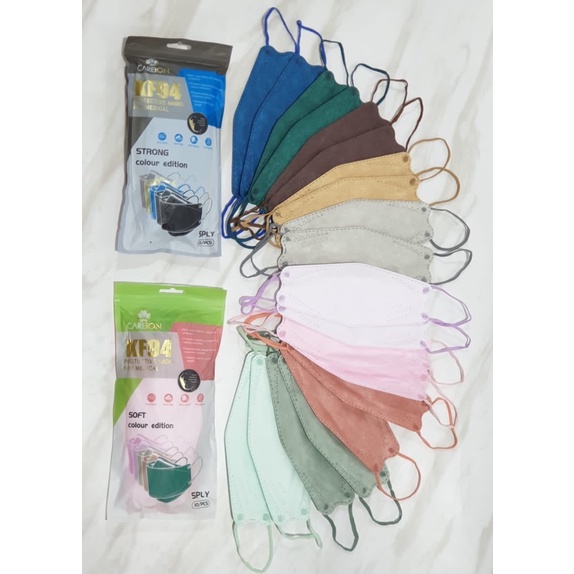 MASKER 5PLY KF94 CAREION ISI 10PCS MIX WARNA TERMURAH