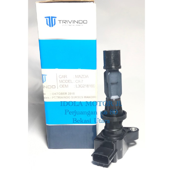 Coil mazda CX7 / CX-7 OEM L3G218100 merk trivindo -garansi-