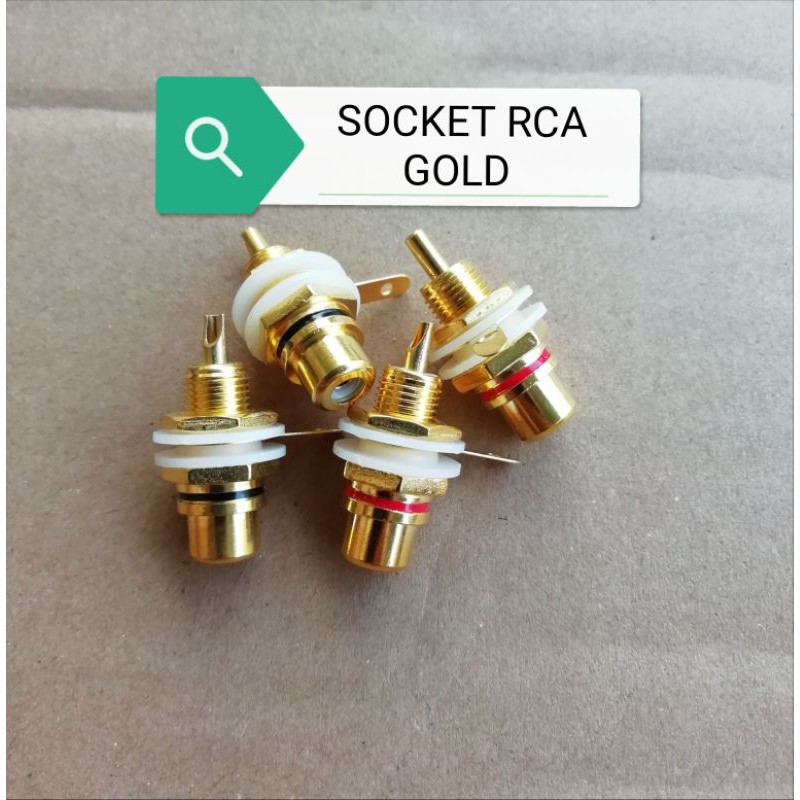 SOCKET RCA GOLD GROSIR BAGUS