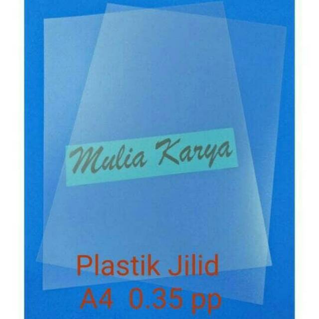 Plastik mika jilid A4 tebal 0.3 doff isi 10 lembar