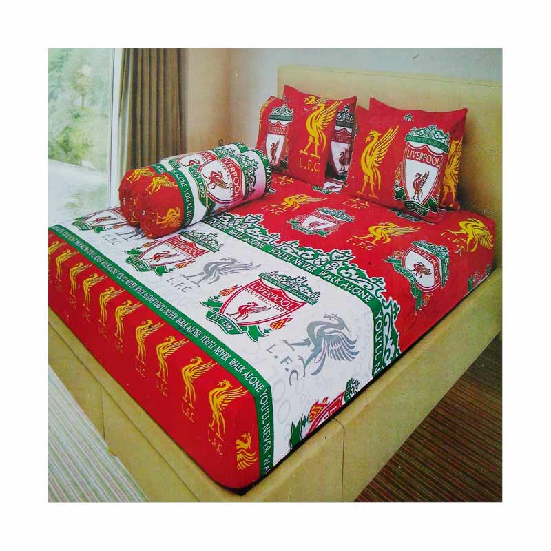 SEPREI MOTIF LIVERPOOL TERMURAH Uk 160x200 / SPREI HALUS