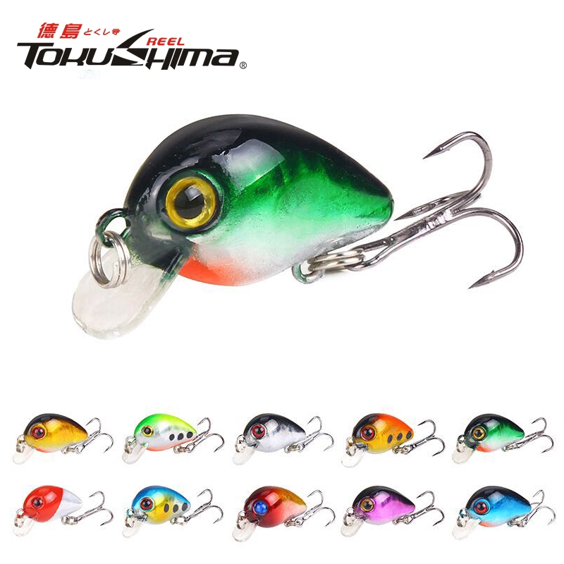 Mini Minnow Lure Kail Pancing Umpan Mancing Umpan Mancing Alat Pancing CrankBait relix nusantara Alat Pancing Murah Umpan Pancing Buatan Plastic Bait Umpan Ikan CrankSet Umpan Pancing 1PCS 3cm/1.6g