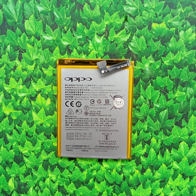 BATRE BATRE OPPO RENO 3 F15 BLP765 BATRE BATRE OPPO F15 RENO 3 BLP765 NEW ORIGINAL OEM